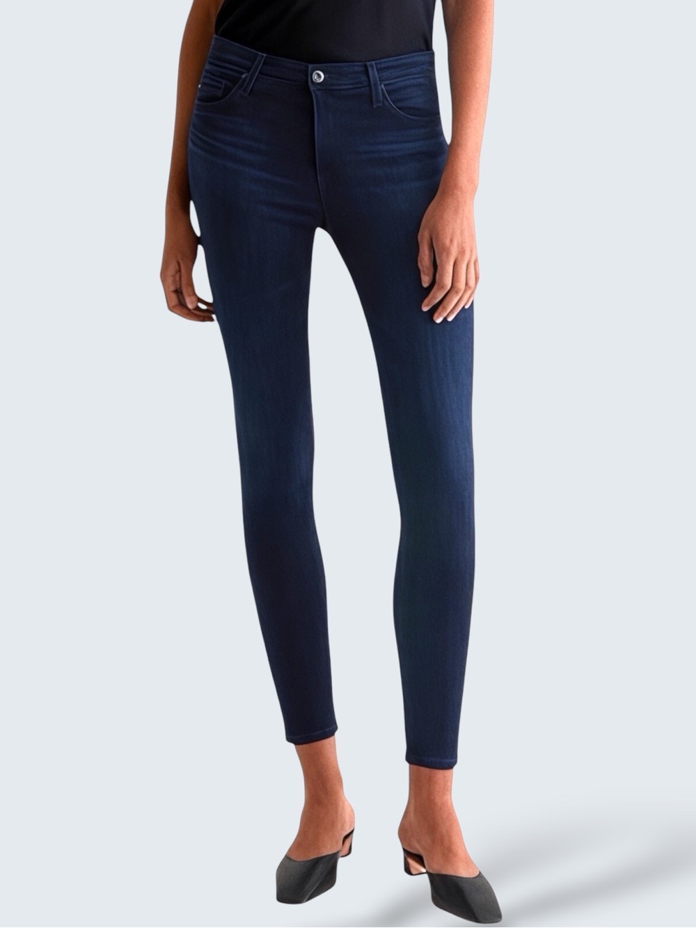 AG Adriano Goldschmied The Legging Ankle Jeans Size 32R Super Skinny Dark Wash